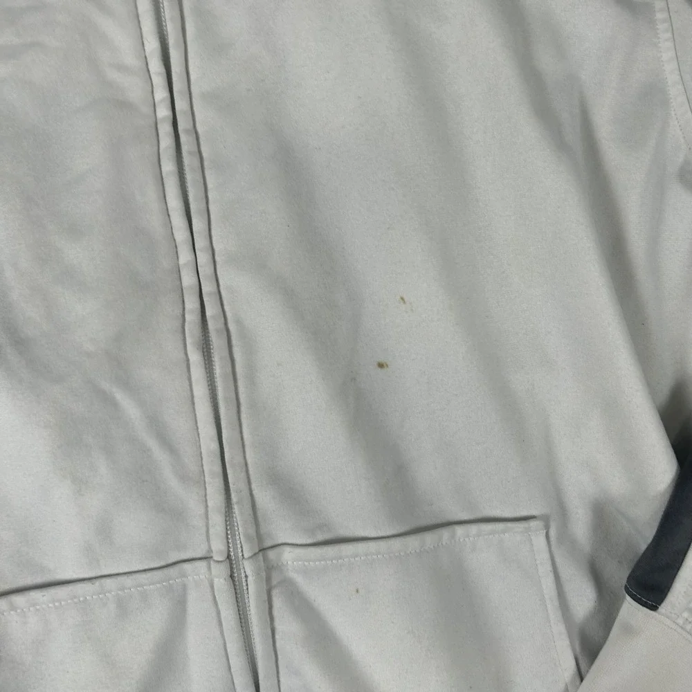 Jordan Track Jacket Mens XL White Gray Full Zip Jumpman Logo Athletic 3295